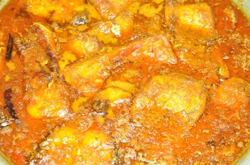 Naga Fish Curry with Bamboo Shoots from http://upload.wikimedia.org/wikipedia/commons/0/00/Carp_Curry_-_Kolkata_2011-02-10_0974.JPG